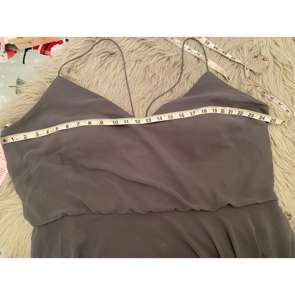 Jenny Yoo Bridesmaid Dress Inesse mineral gray size 26 - Picture 5 of 7